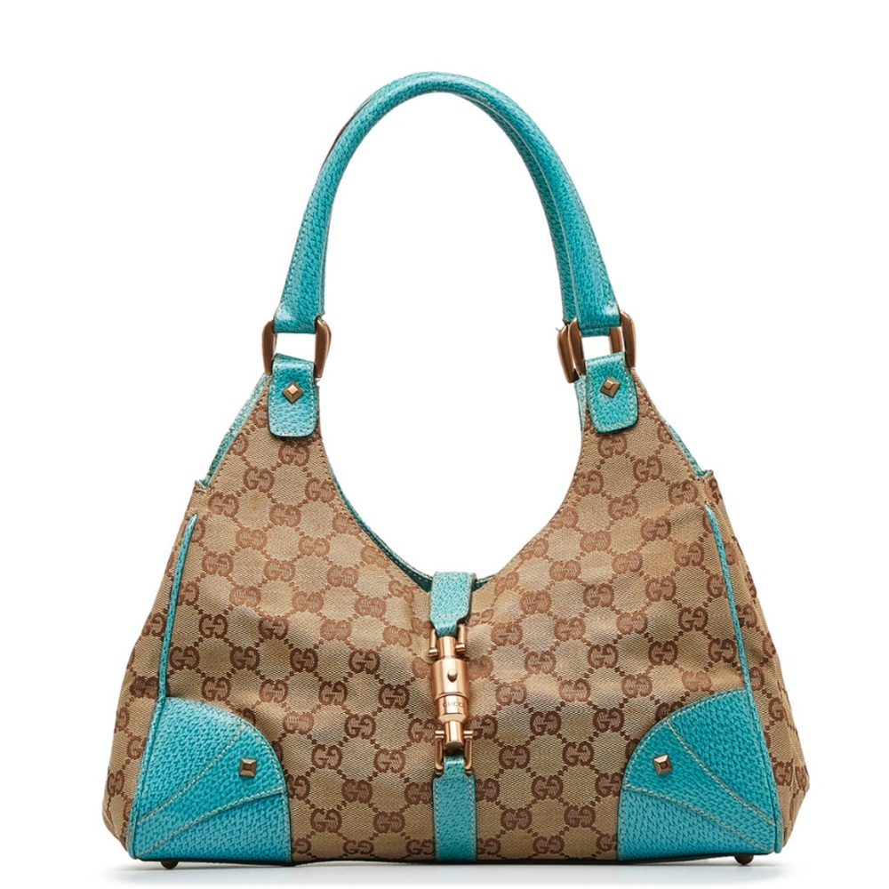 EXCELLENT CONDITION! Authentic Gucci Bardot Nailhead Jackie Shoulder Bag Tote